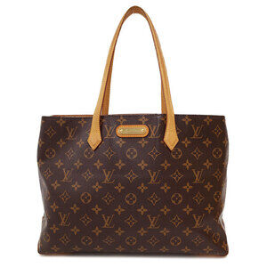 Louis Vuitton Monogram Leather Brown Wilshire Tote Bag